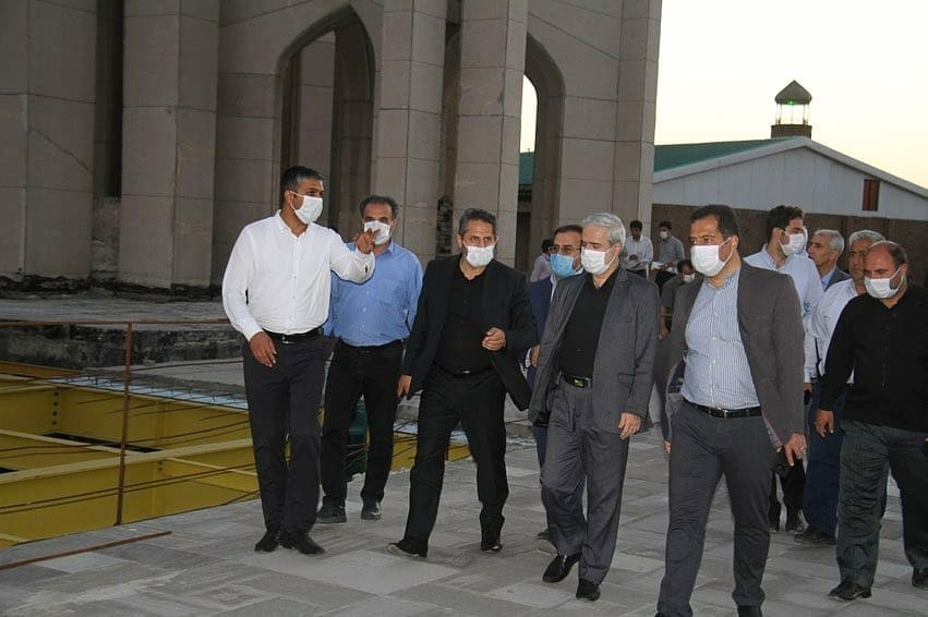 بازدید شهردار و قائم مقام شهردار تبریز و مدیر کل فرهنگ و ارشاد جهت برگزاری آیین بزرگداشت شهریار همزمان با افتتاح ضلع شمالی مقبره‌الشعرا