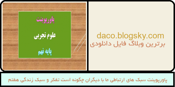 پاورپوینت سبک های ارتباطی ما با دیگران چگونه است تفکر و سبک زندگی هفتم