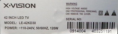 شماتیک | ایکس ویژن | LE42KD30