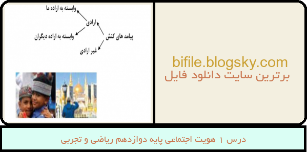 درس 1 هویت اجتماعی پایه دوازدهم ریاضی و تجربی