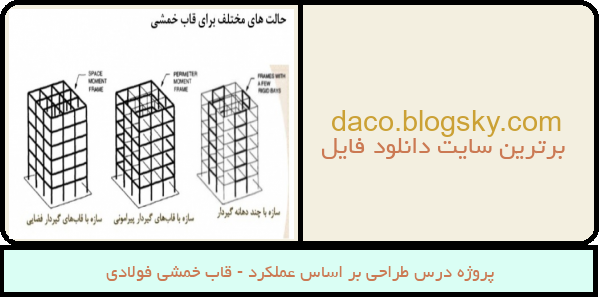 پروژه درس طراحی بر اساس عملکرد - قاب خمشی فولادی