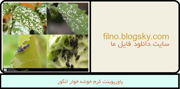 پاورپوینت کرم خوشه خوار انگور