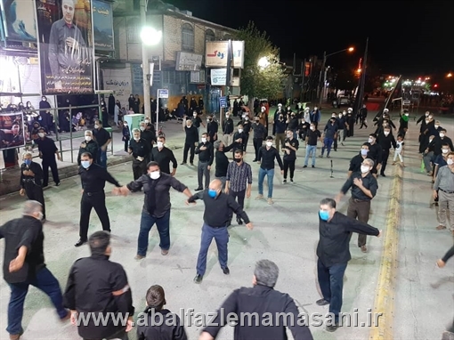 سینه زنی شب عاشورا محرم سال 99 با رعایت کلیه پروتوکل های بهداشتی
